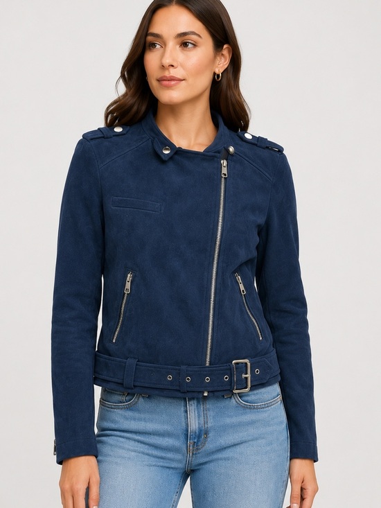 Banana Republic Jackets & Blazers - Banana Republic Faux Suede Moto jacket-Medium Petite-like new